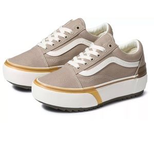 Vans Canvas Old Skool Stacked Platform Shoes